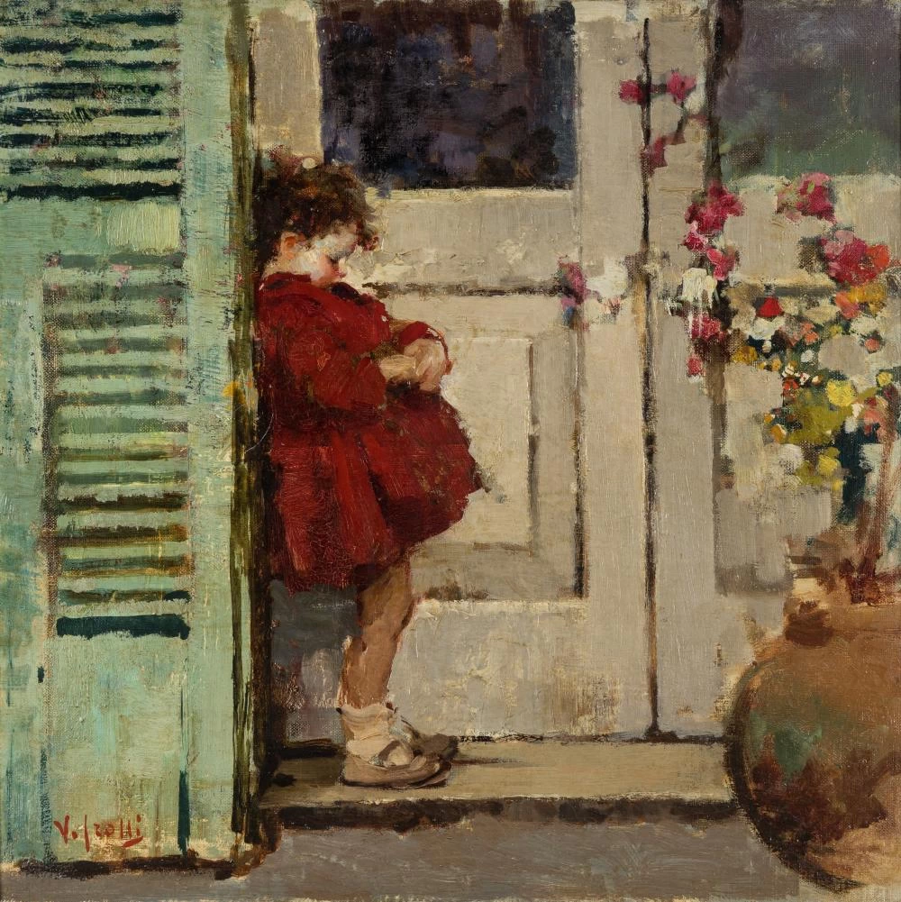 Bambina alla porta